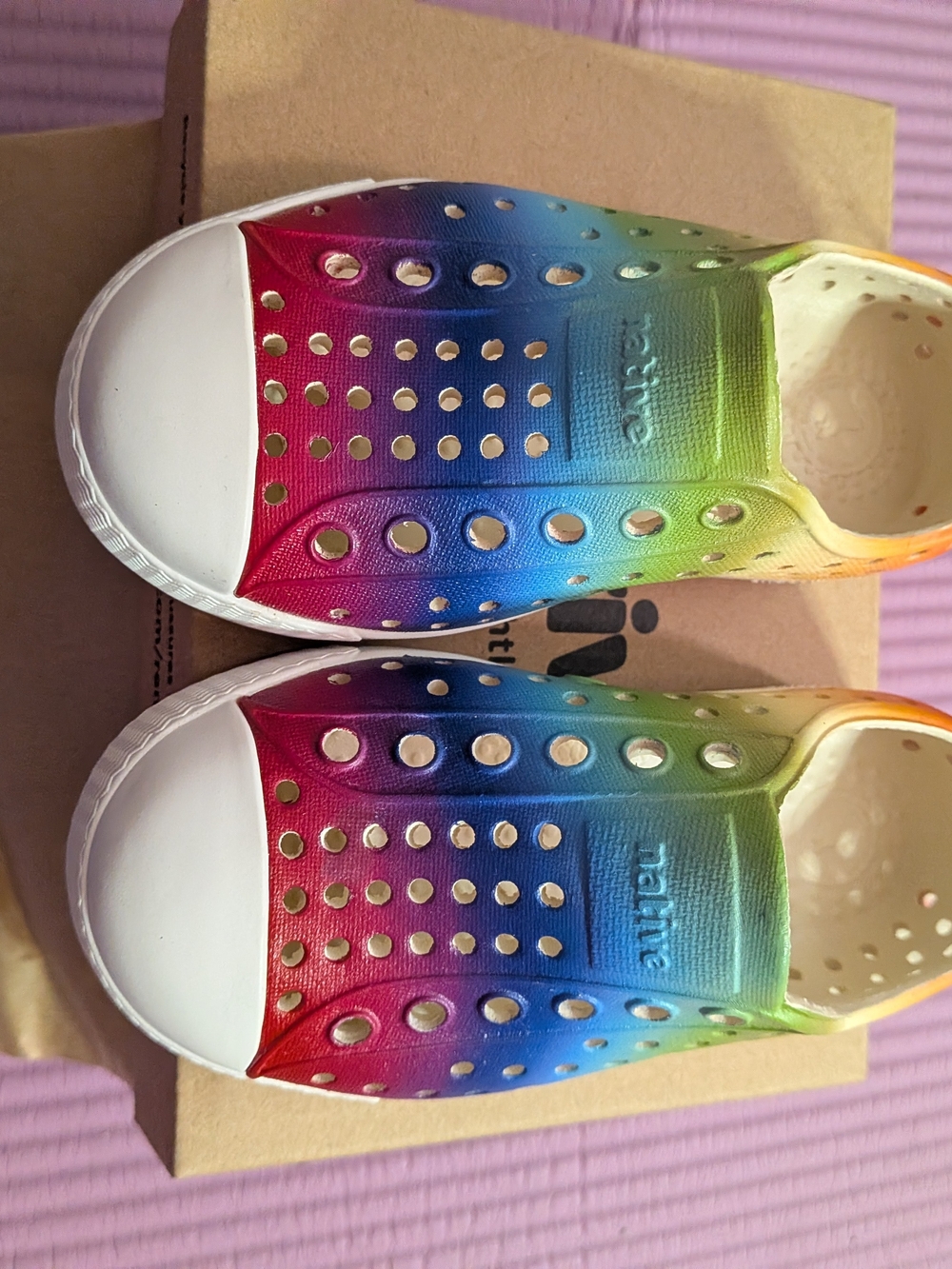 Native Kids Jefferson Rainbow Slip-On Shoes - Picture 2 of 6